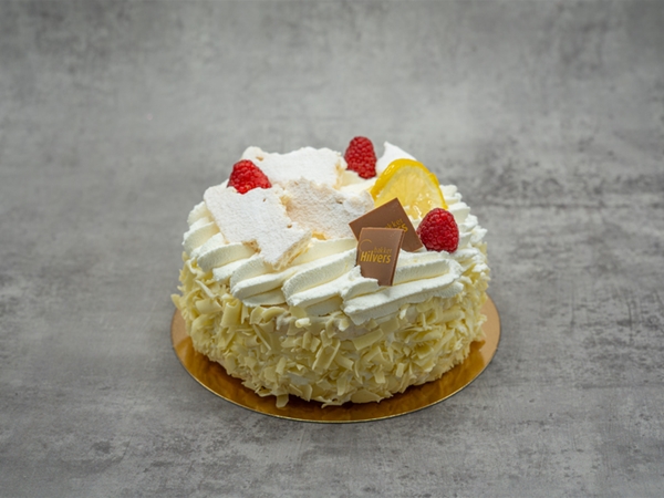 Witte chocolade schuimtaartje